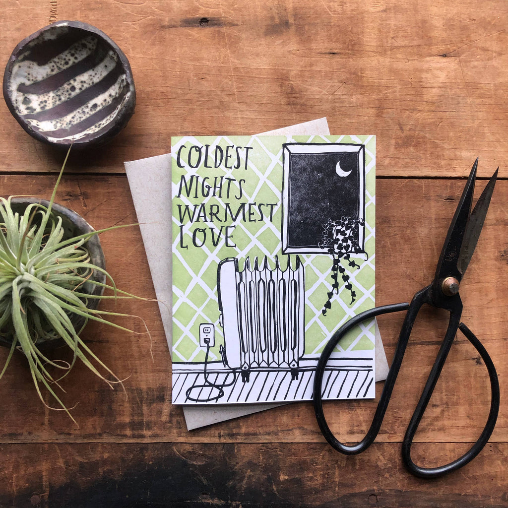 Coldest Nights Card by Ratbee Press
