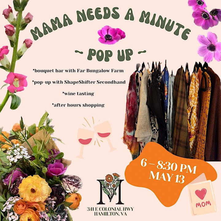 EVENT: May 13, Mama Needs a Minute Pop-up