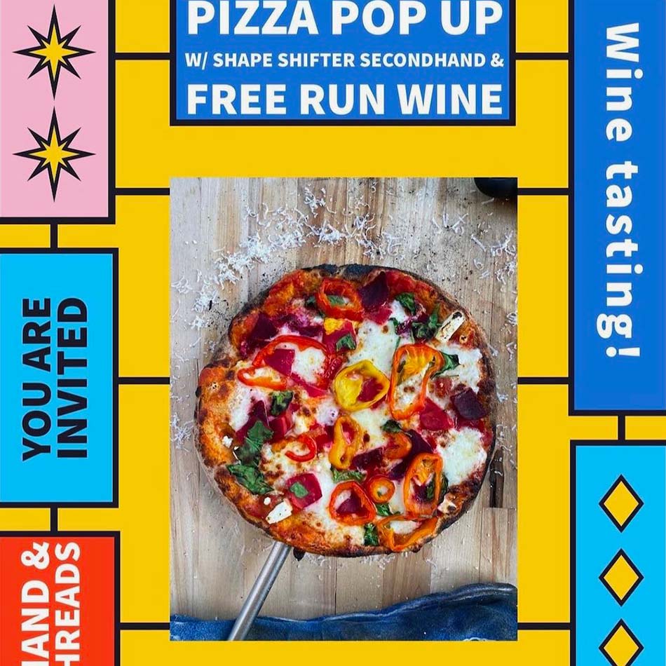 June 16: Pizza Pop Up, Second Hand & Wine